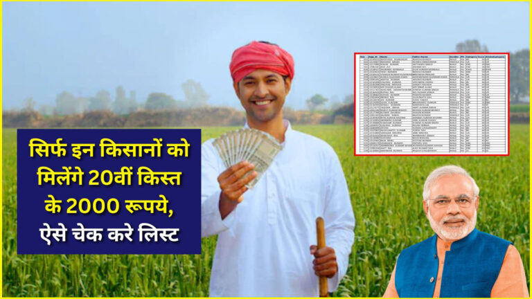 PM Kisan 20th Kist Beneficiary List