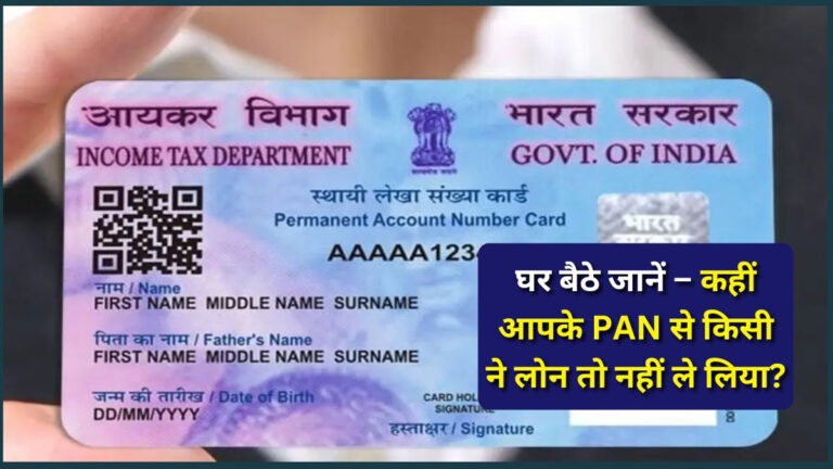 PAN card loan fraud check online