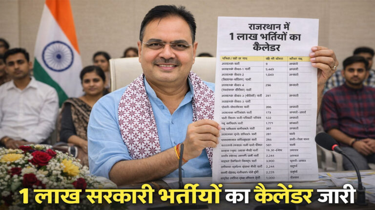 Rajasthan Jobs Calendar 2026