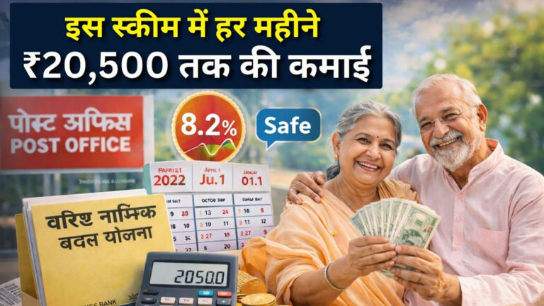 SCSS monthly income 20500 calculation