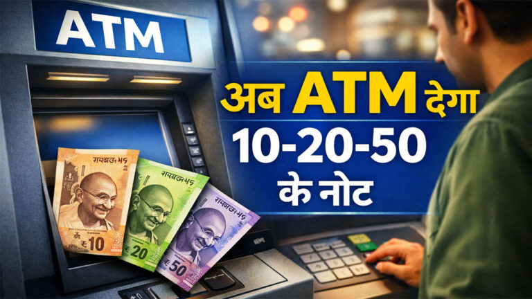 ATM se 10 20 50 ke Note